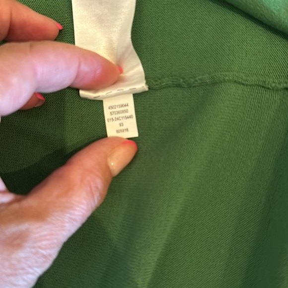 Chico’s Spun Rayon Cardigan Size L ( Chico’s Size 2) Verdant Green - Picture 8 of 8